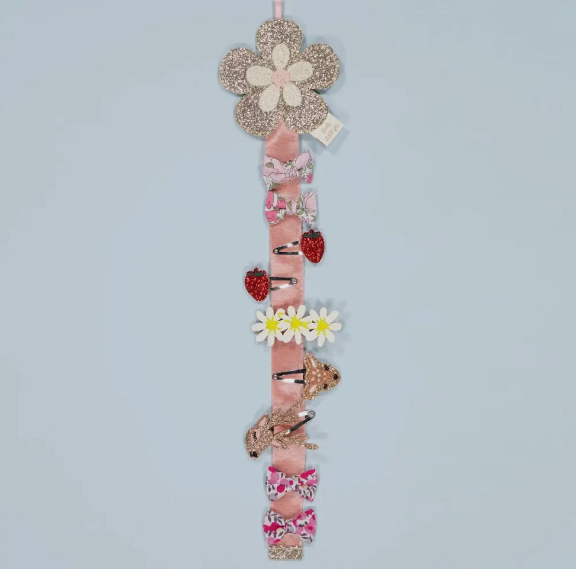 Porte barrettes mural - Fleur rétro