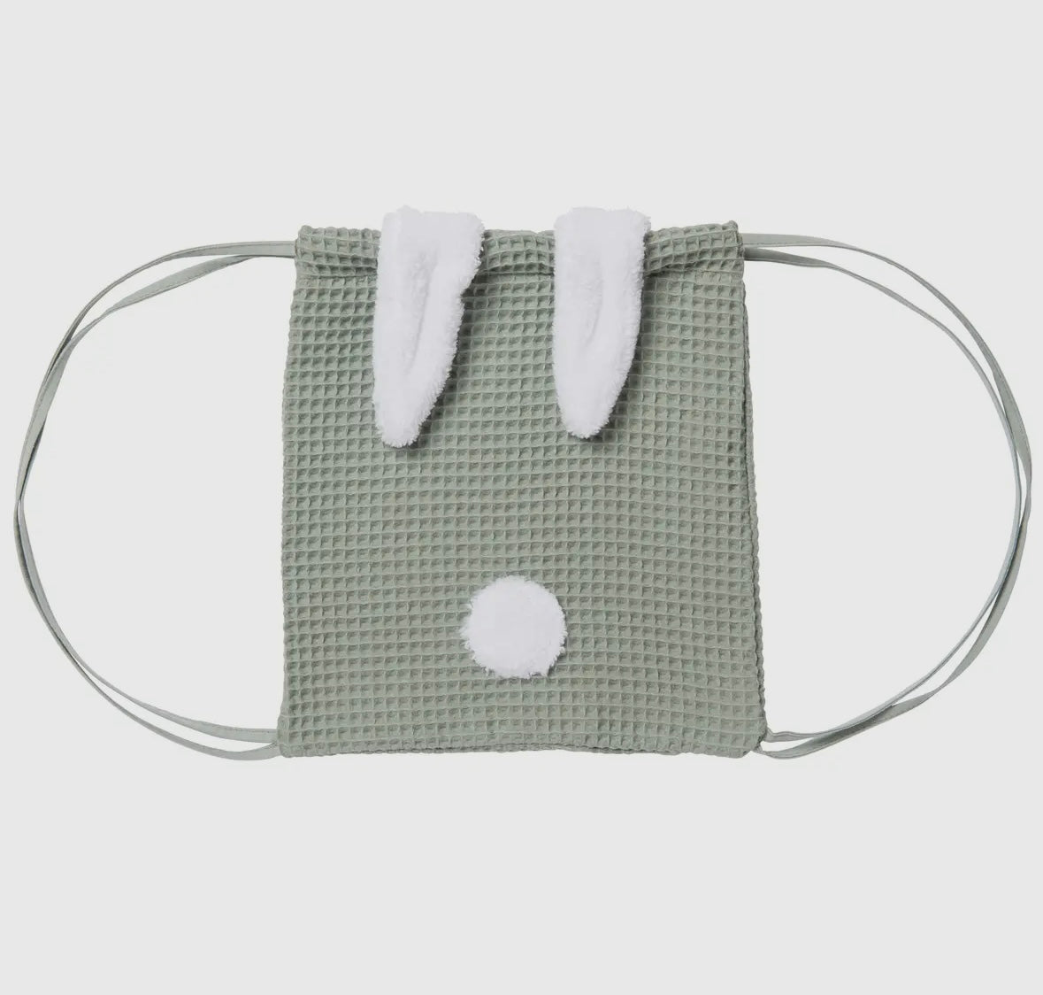 Sac à dos lapin en nid d'abeille - vert de gris