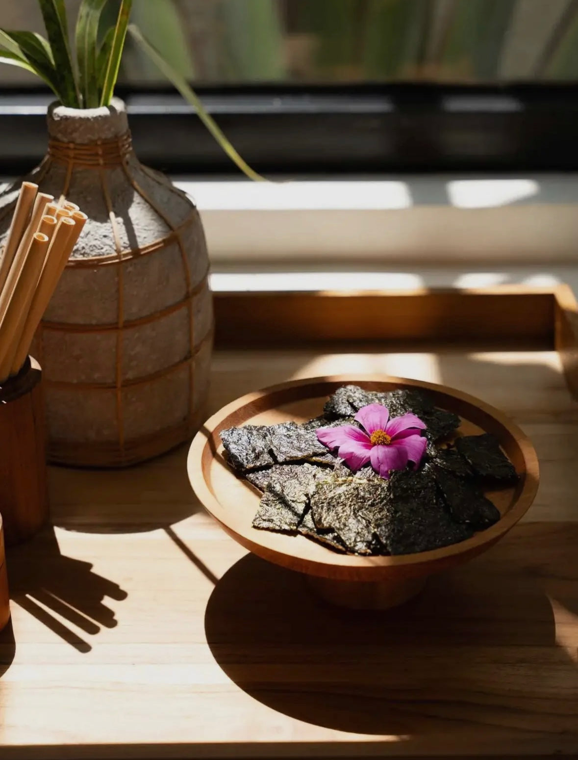 Plateau à gâteau en Teck