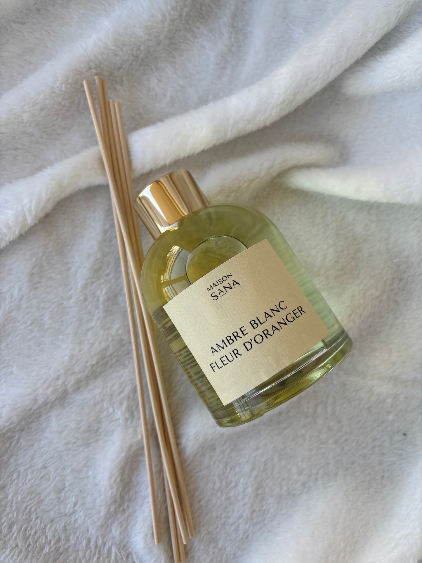 Diffuseur 250ml ambre blanc fleur d’oranger