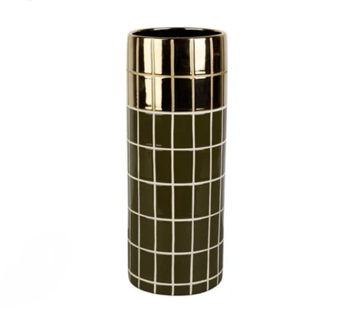 Vase cylindre KAKI+DORE