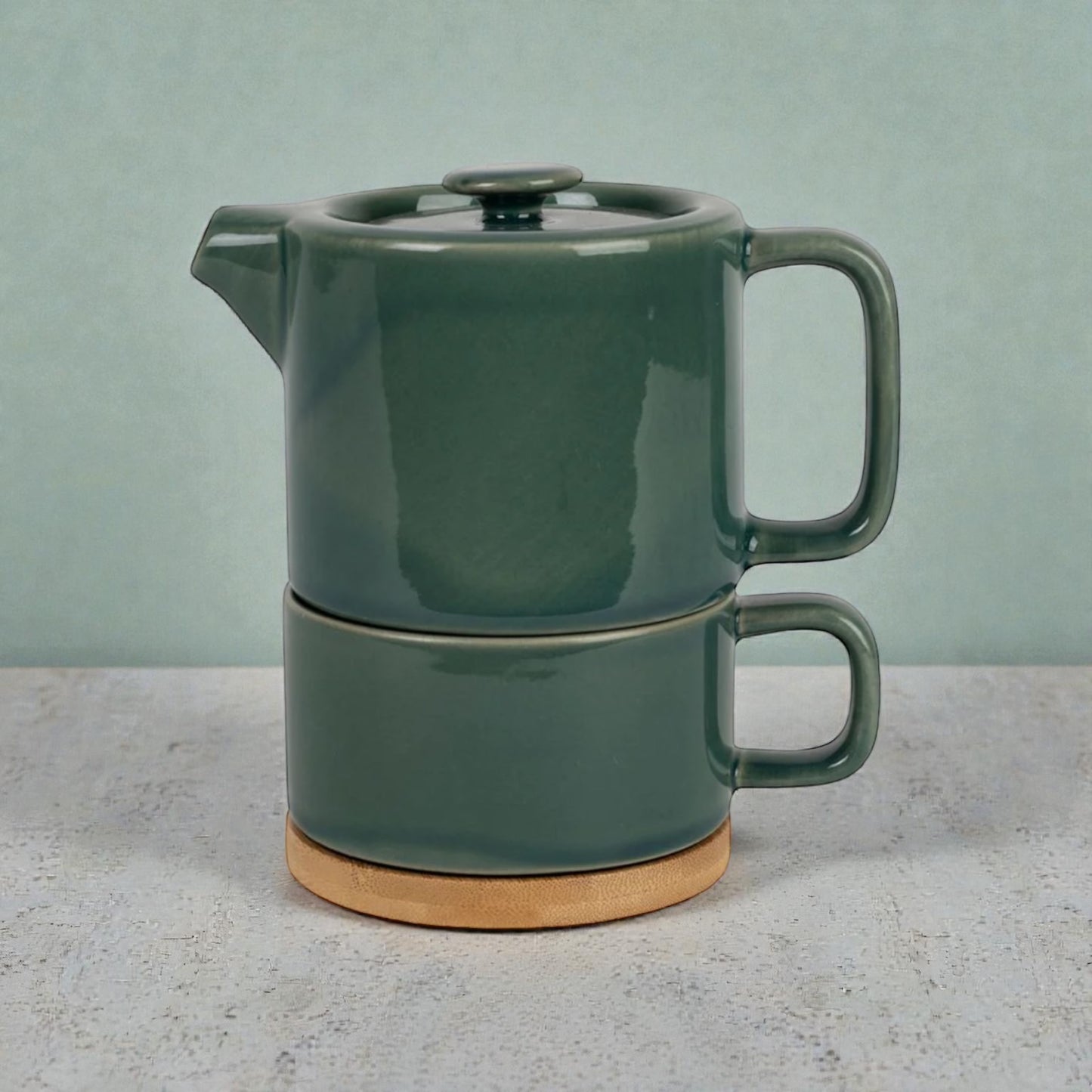 Théière + tasse Nordika émeraude