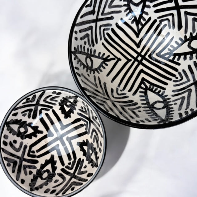 Bol oeil noir et blanc