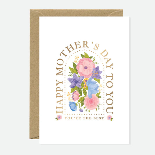 Carte de vœux Mother’s Day avec dorure - ATWS