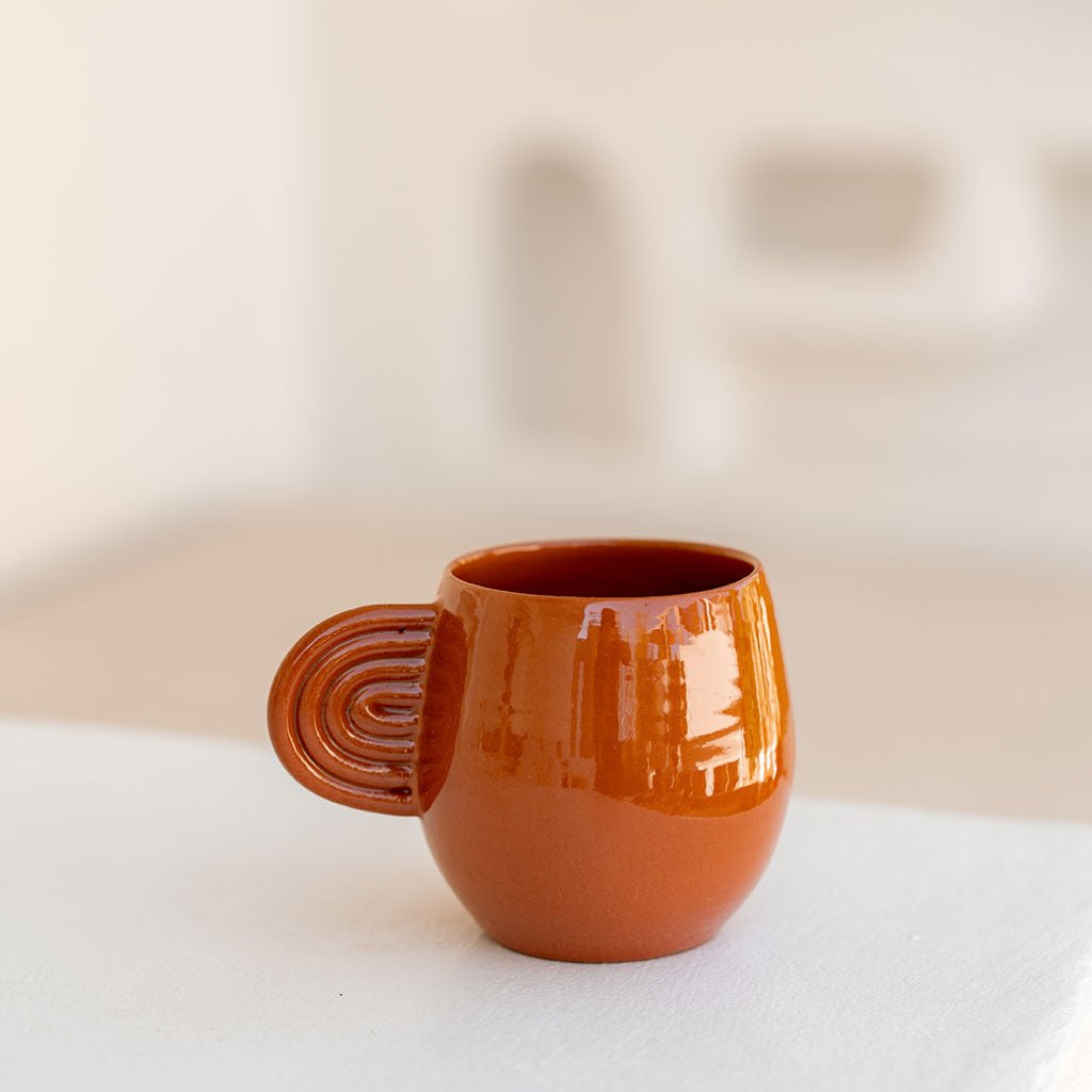 Mug en céramique Ambre terracota - Oustao