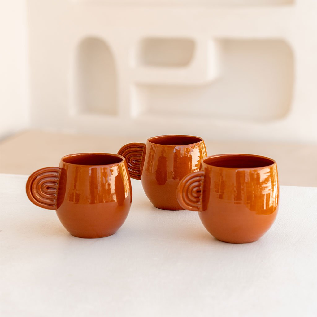 Mug en céramique Ambre terracota - Oustao