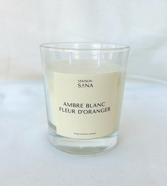 Bougie 220gr - Ambre blanc fleur d'oranger