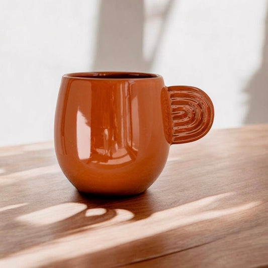 Mug en céramique Ambre terracota - Oustao