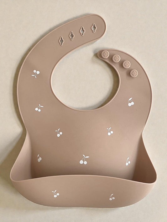 Bavoir en silicone petites cerises