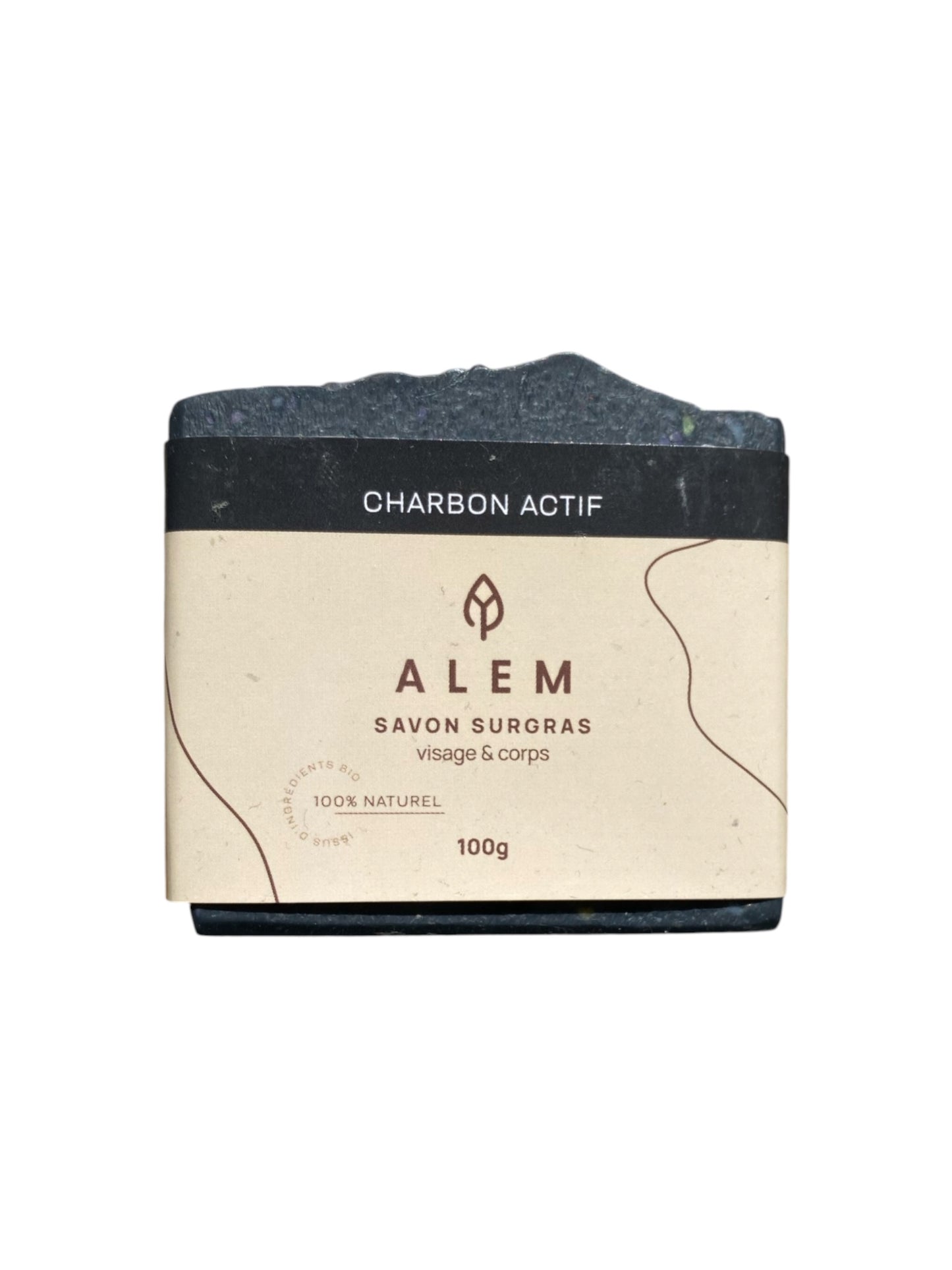 Savon artisanal Alem - Charbon actif végétal