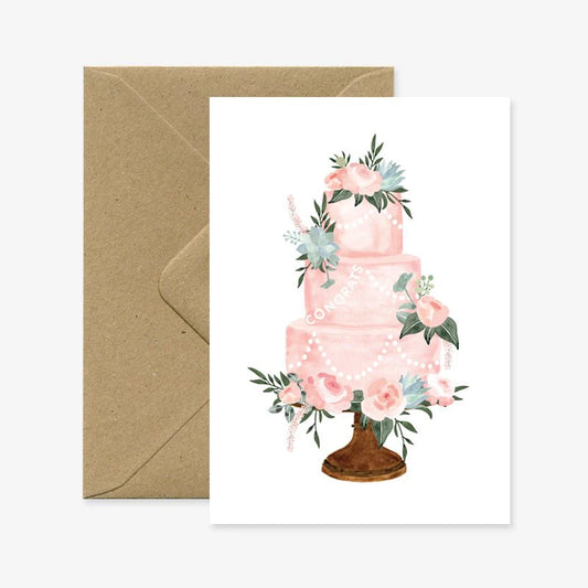 Carte de voeux Congrats Wedding Cake - ATWS