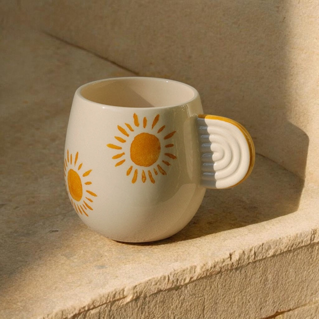 Mug en céramique Ambre soleil - Oustao