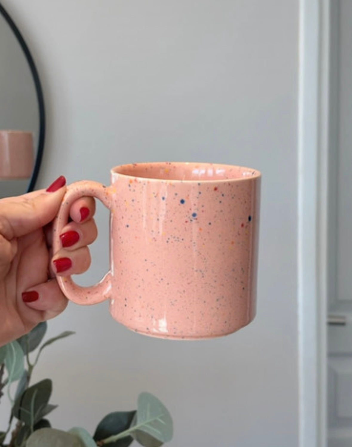 Mug rose Mexique