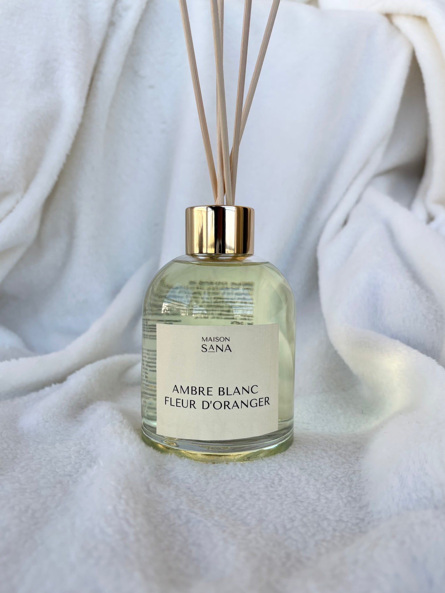 Diffuseur 250ml ambre blanc fleur d’oranger