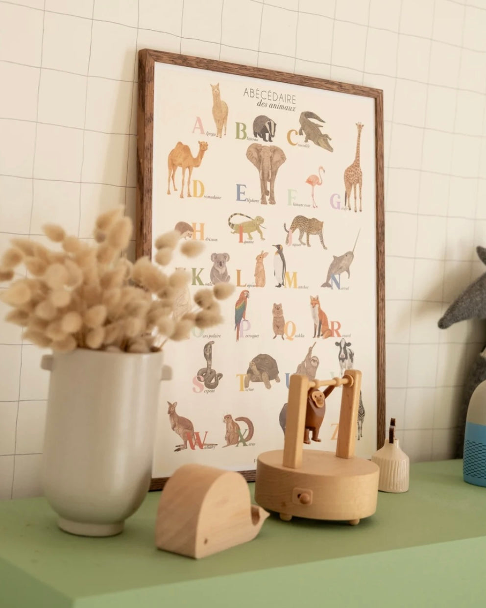 Abécédaire des animaux - Affiche illustrée 30x40cm