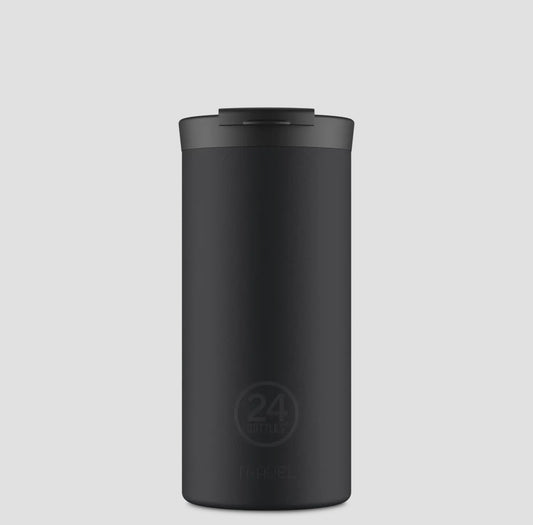 Gobelet de voyage 24Bottles | Noir smoking - 600 ml