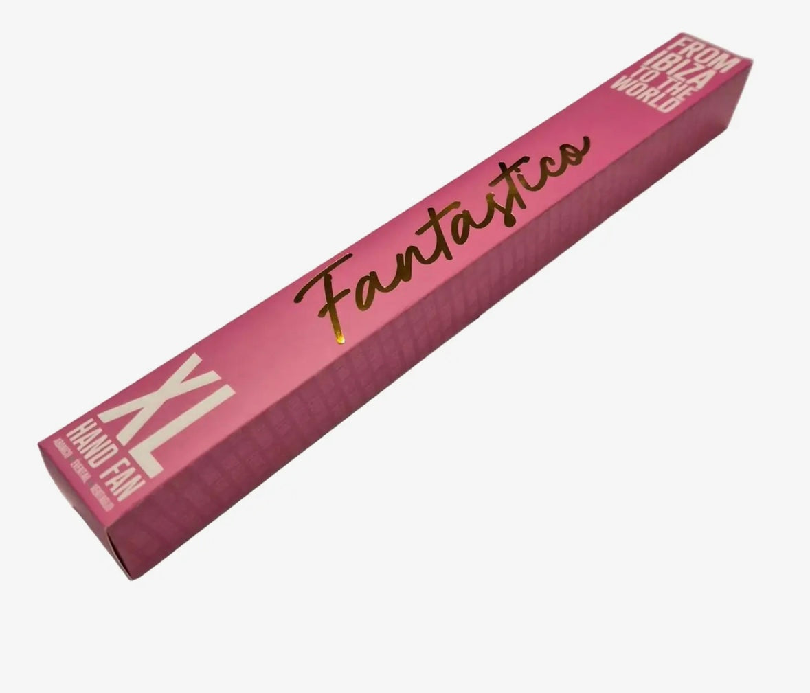 Éventail XL à paillettes champagne