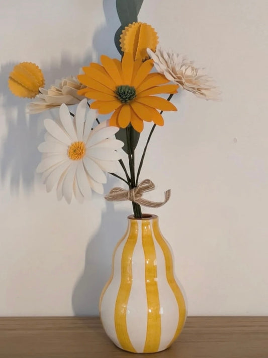 Mini vase tangerine en grès