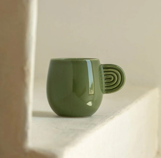 Mug en céramique Ambre vert - Oustao