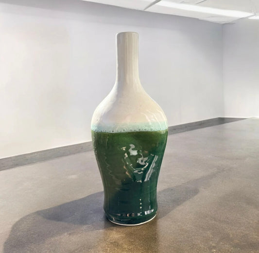 Vase blanc vert Maroc