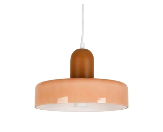 Suspension ATELIER BRUN+ROSE POUDRE D25X15 VERRE