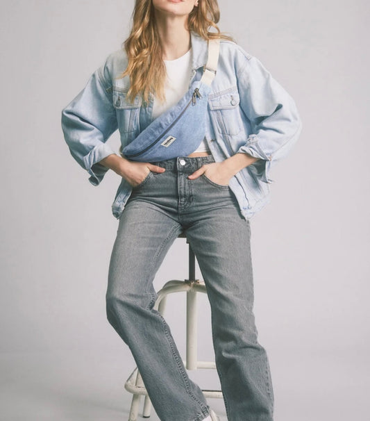 Sac banane Olivia Denim Bleu