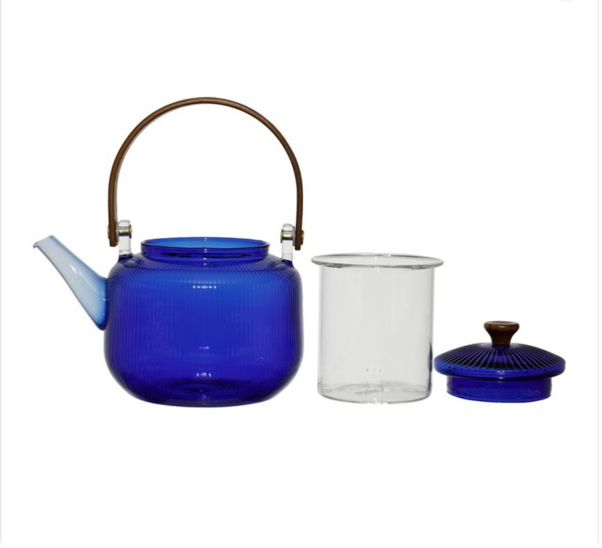 THEIERE FILTRE DILACIA BLEU 85CL VERRE