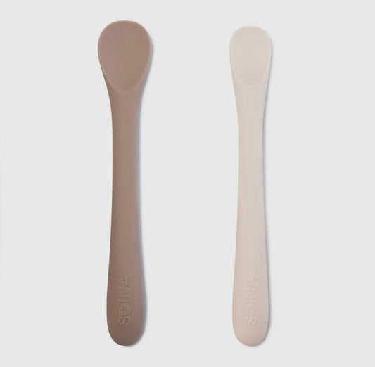 Set de cuillères pour diversification alimentaire (Taupe/Ivoire)