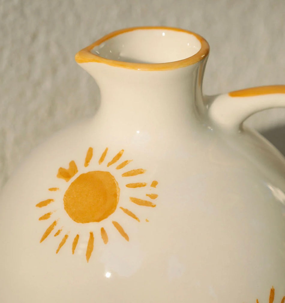 Pichet en céramique soleil - Oustao