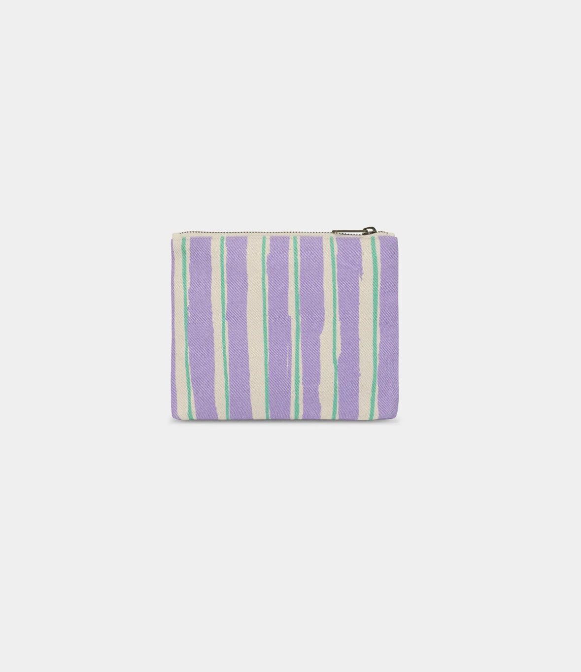 Pochette Lou Rayures Vert et Parme