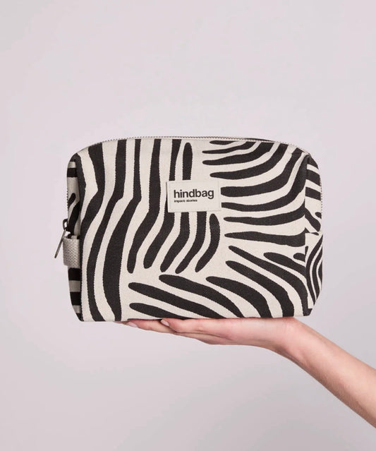 Trousse de toilette Léon Zèbre écru