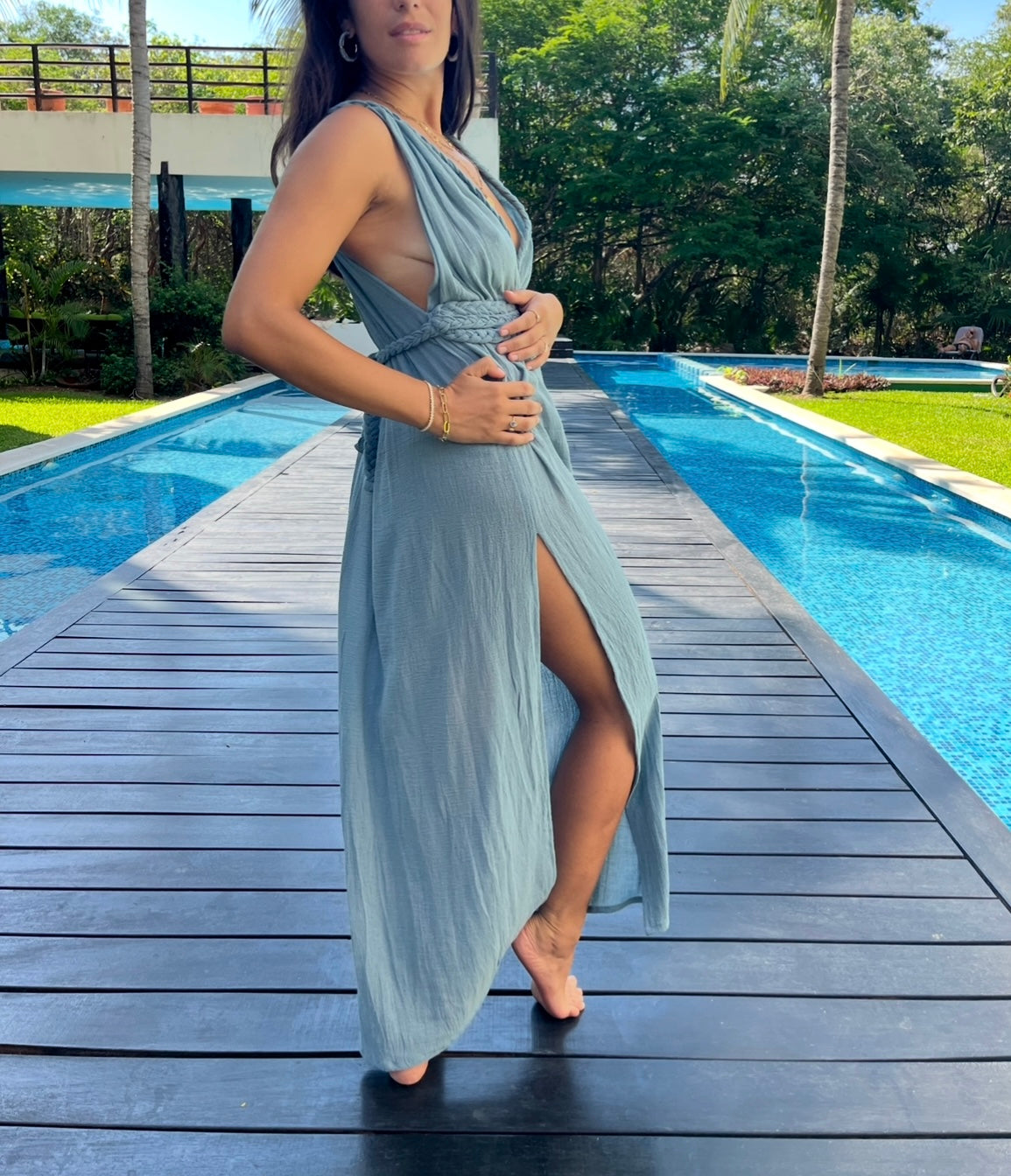 Robe Merida bleu clair