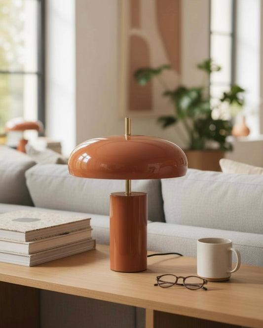 Lampe Arty en fer terracotta