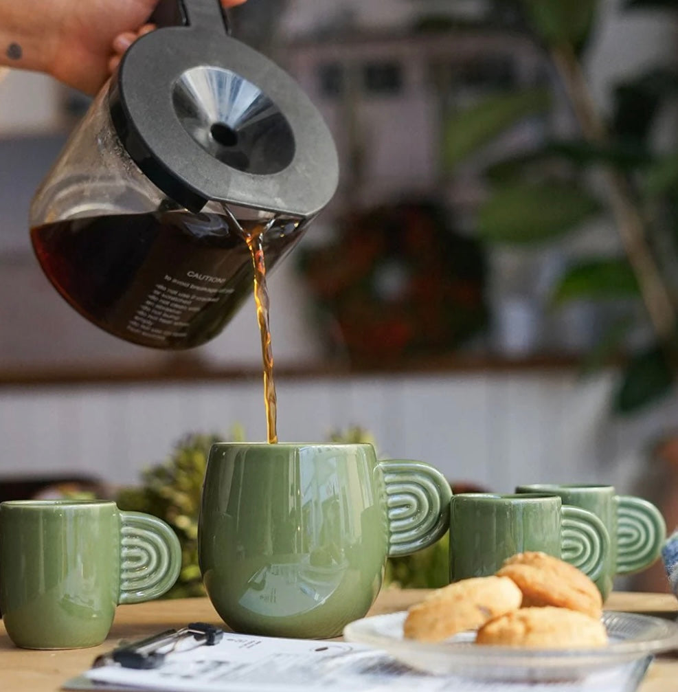 Mug en céramique Ambre vert - Oustao