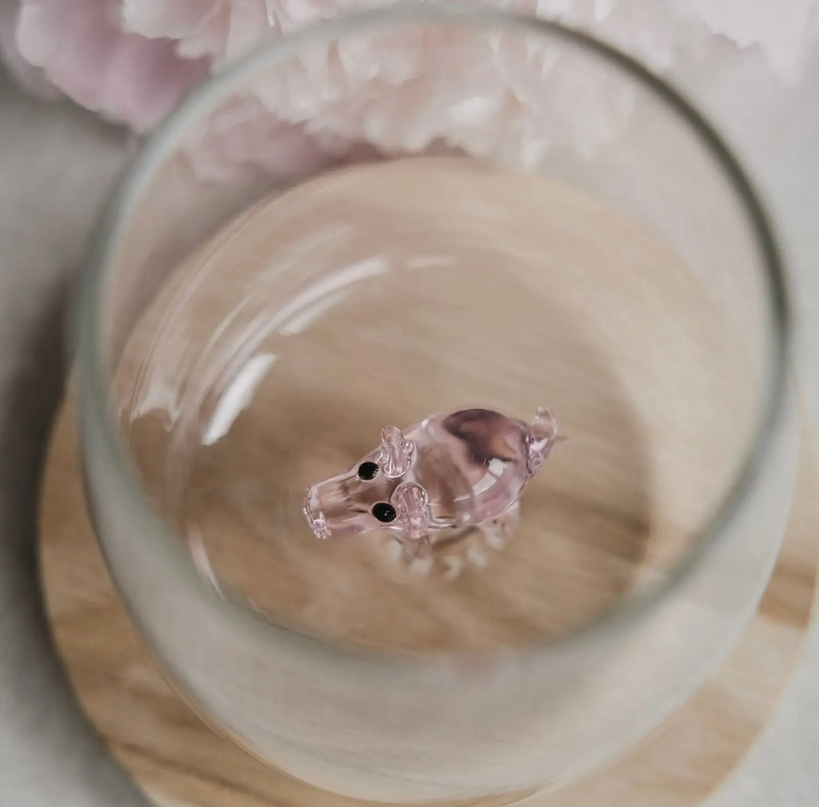 Verre forme cochon