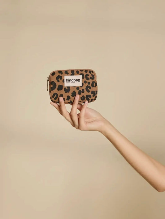 Porte monnaie Lili Léopard cannelle