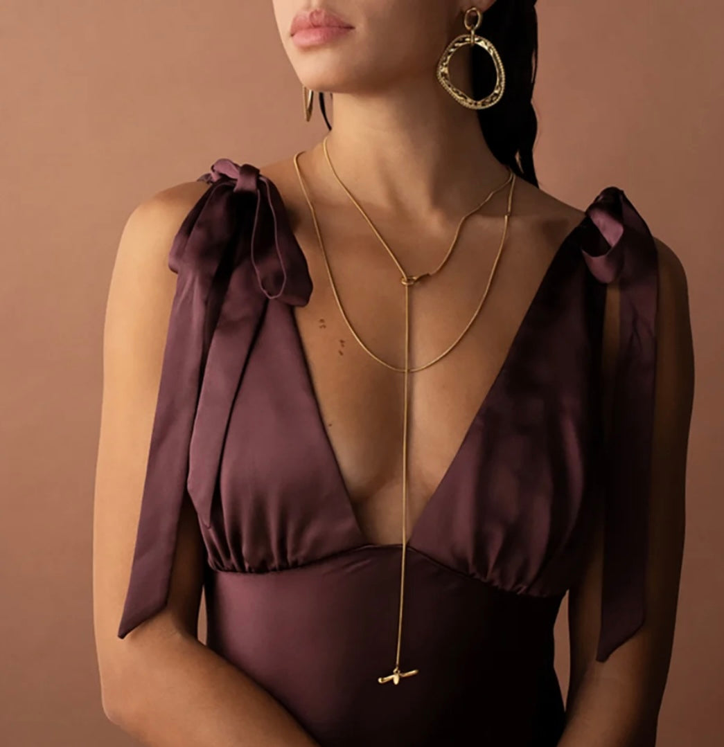 Collier sautoir maille