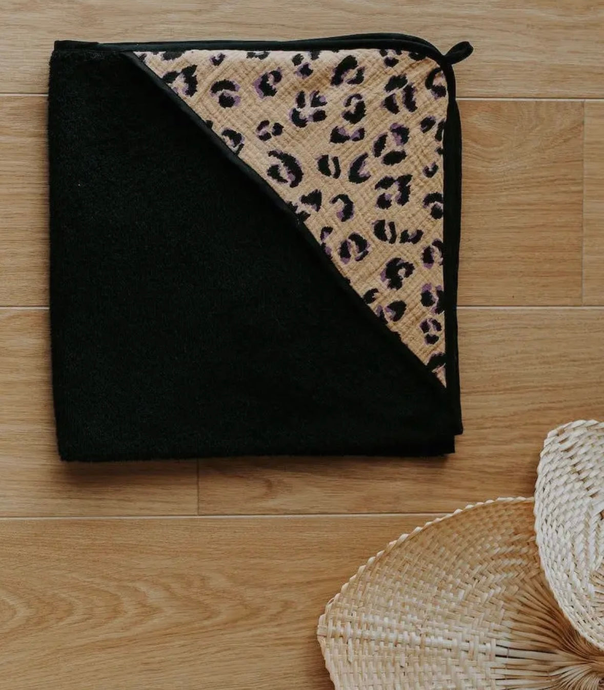 Cape de bain léopard- Manufacture des bébés français