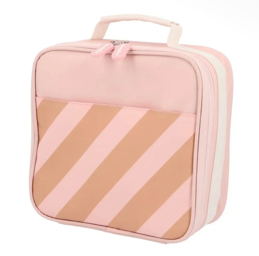 Sac Glacière rigide portable Stripes Rose