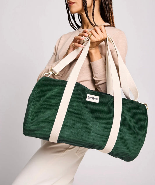 Sac polochon Simon Velours Sapin