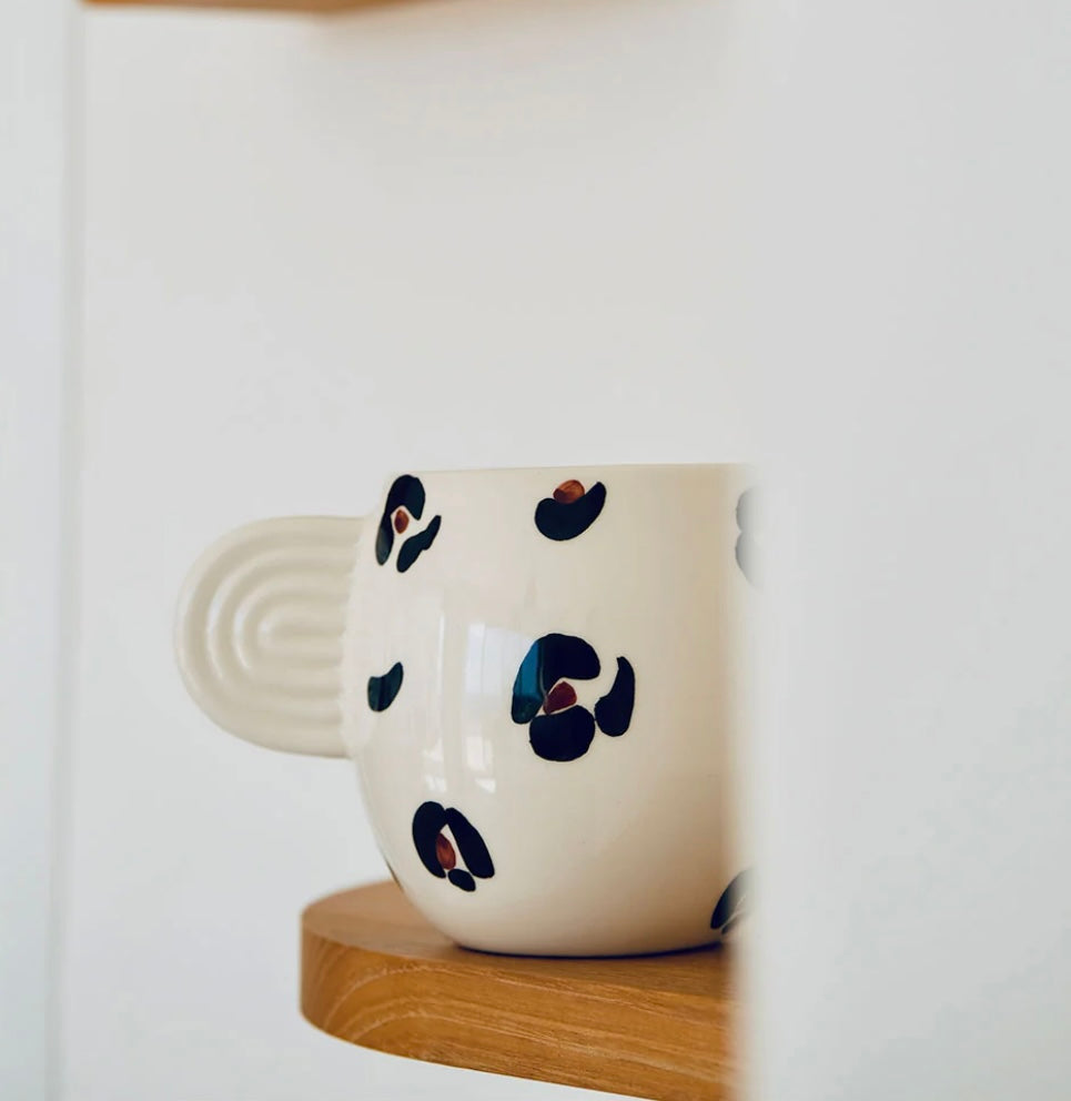 Mug en céramique Ambre léopard - Oustao