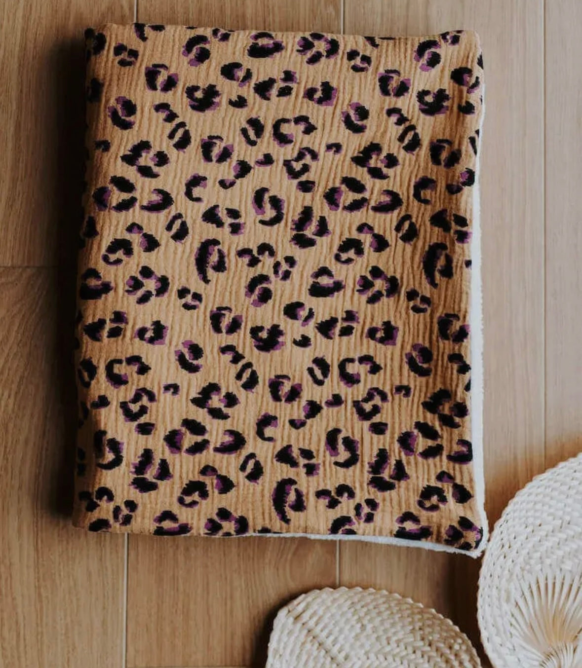 Couverture léopard- Manufacture des bébés français