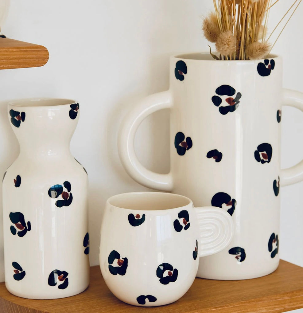 Mug en céramique Ambre léopard - Oustao