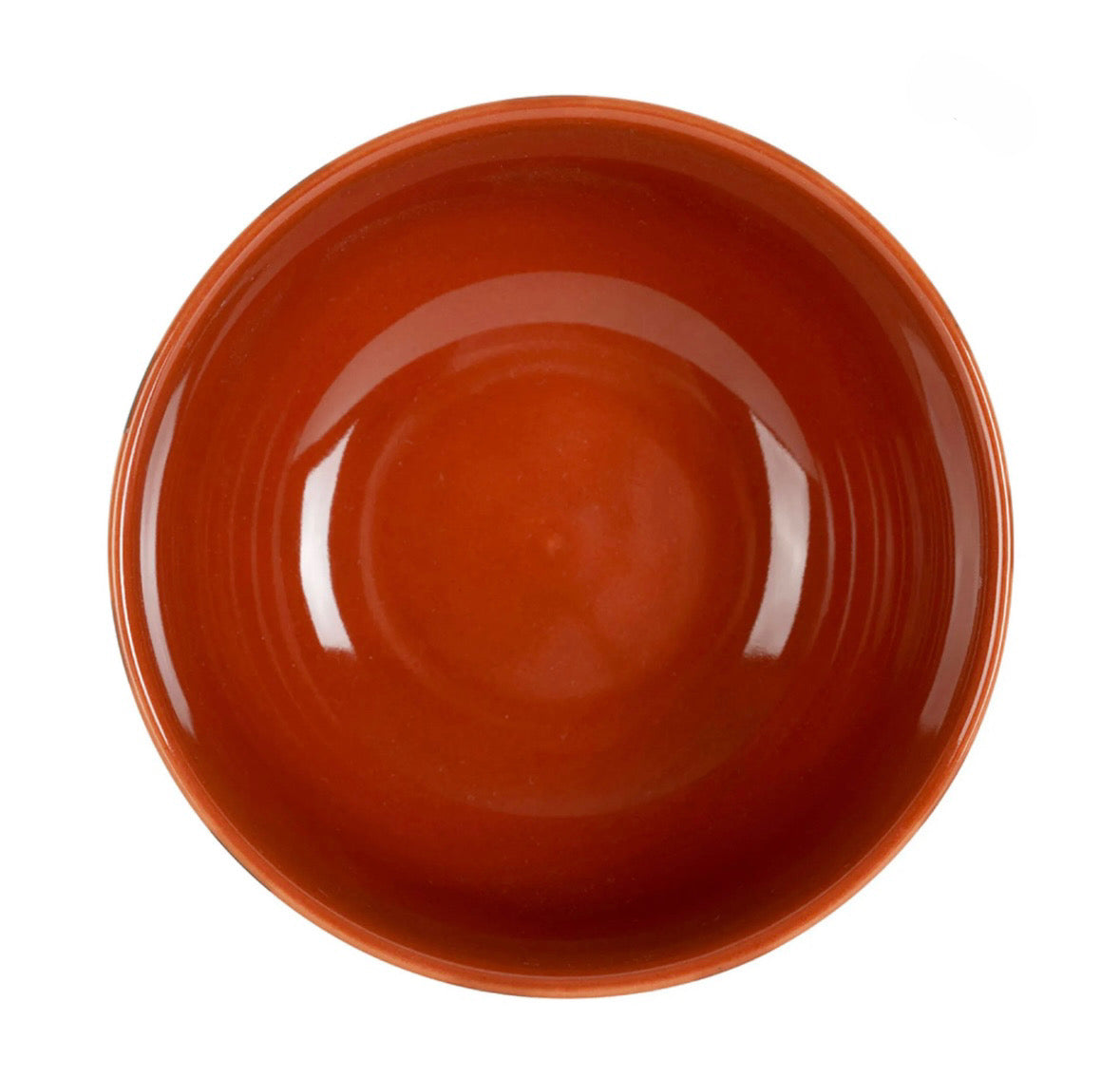 Bol en grès rayé émeraude et blanc 35cl