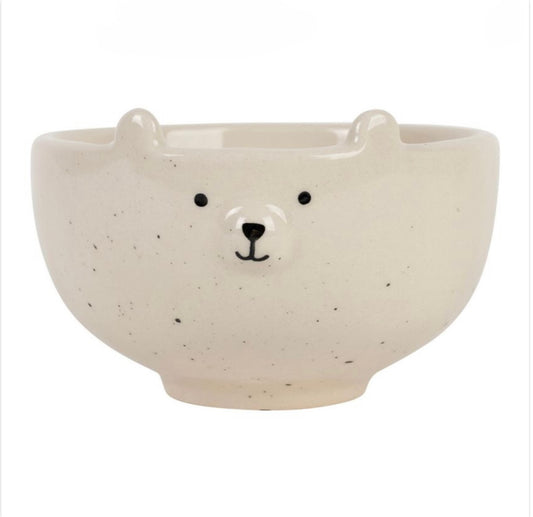 PETIT BOL OURSON SWEET DREAM BLANC +NOIR 30CL GRES