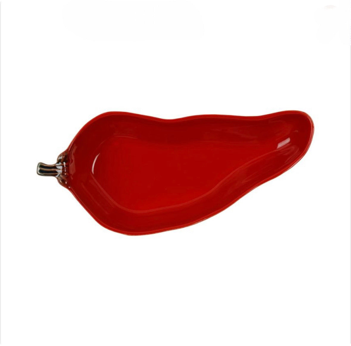 PLAT PIMENT ROUGE 30X13X5CM GRES