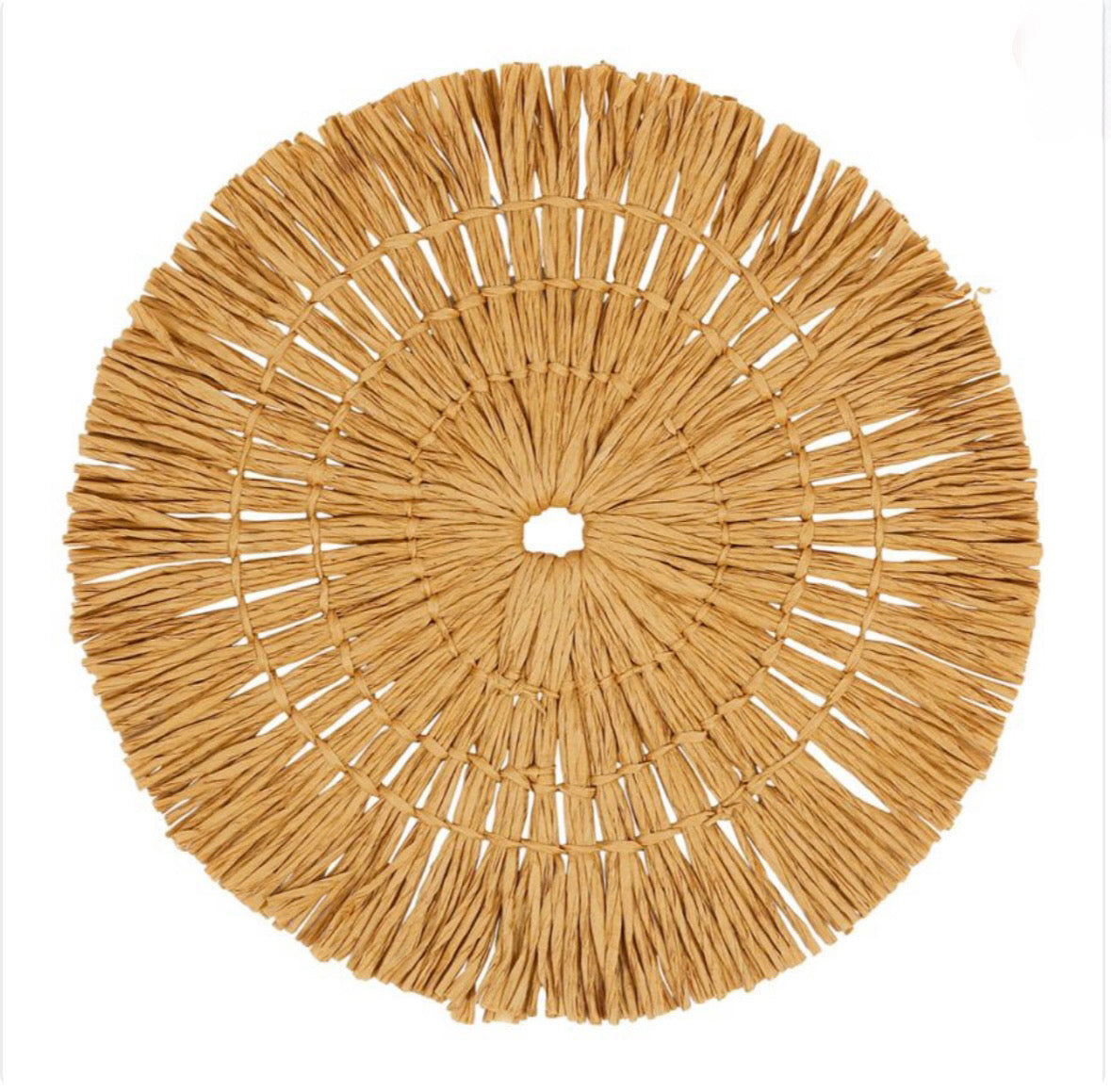 SET TABLE SOLEIL BRUN D38CM