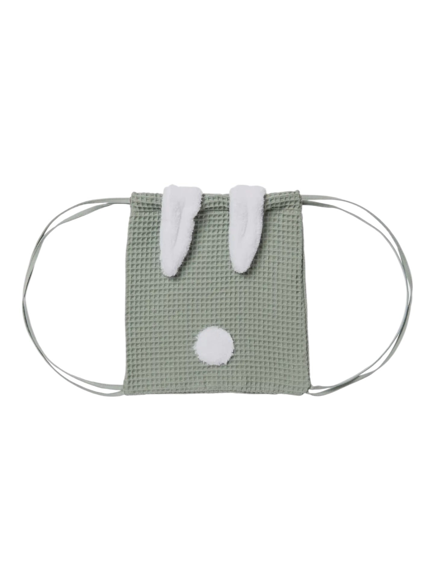 Sac à dos lapin en nid d'abeille - vert de gris