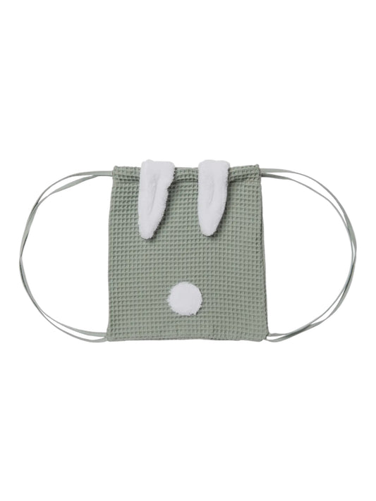 Sac à dos lapin en nid d'abeille - vert de gris