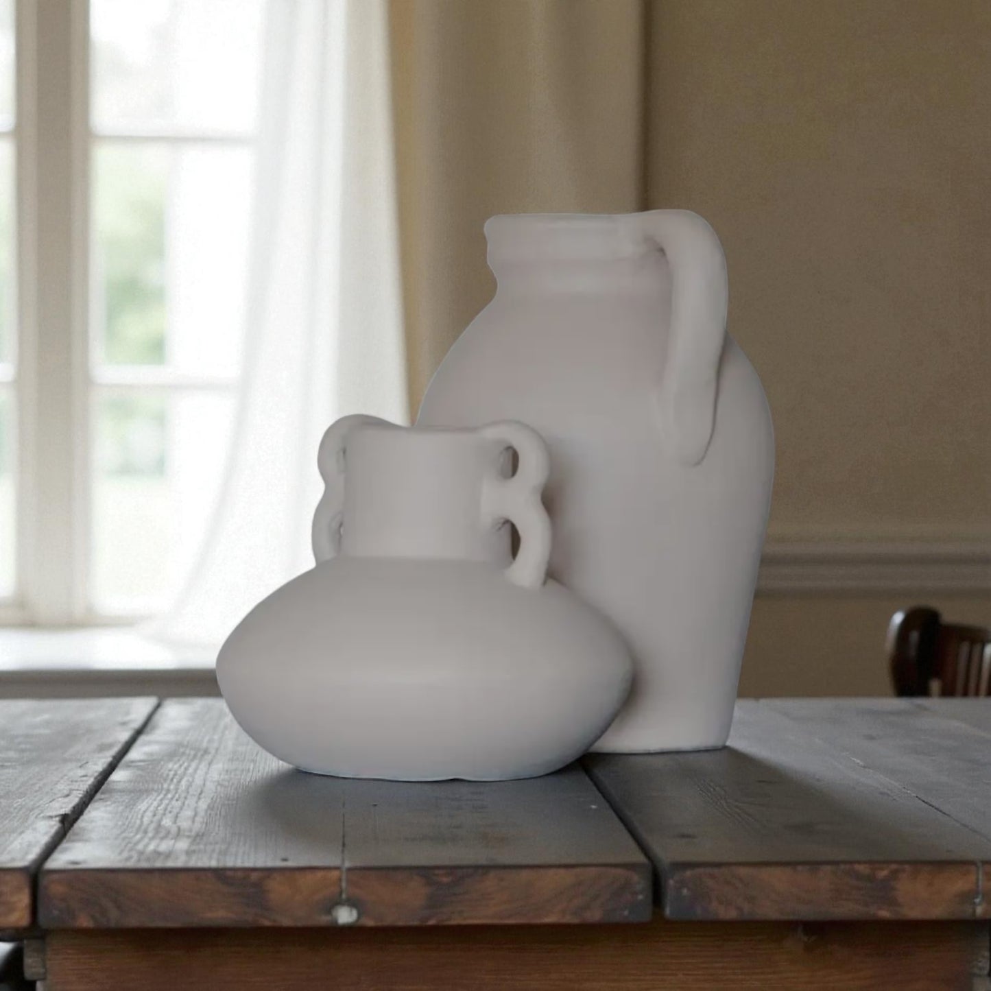 Vase Inda en terre cuite avec poignée